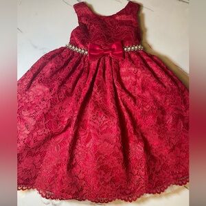 American Princess Red Lace Dress